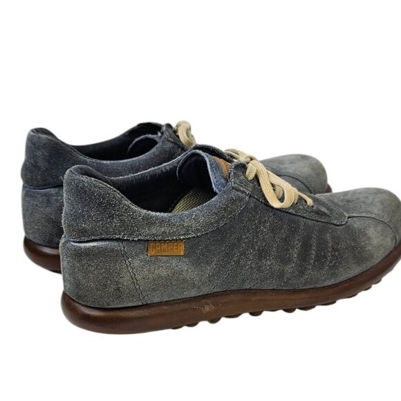 CAMPER Mens Pelotas Suede Sneakers, Blue, Size 41 US 8 - Picture 8 of 10